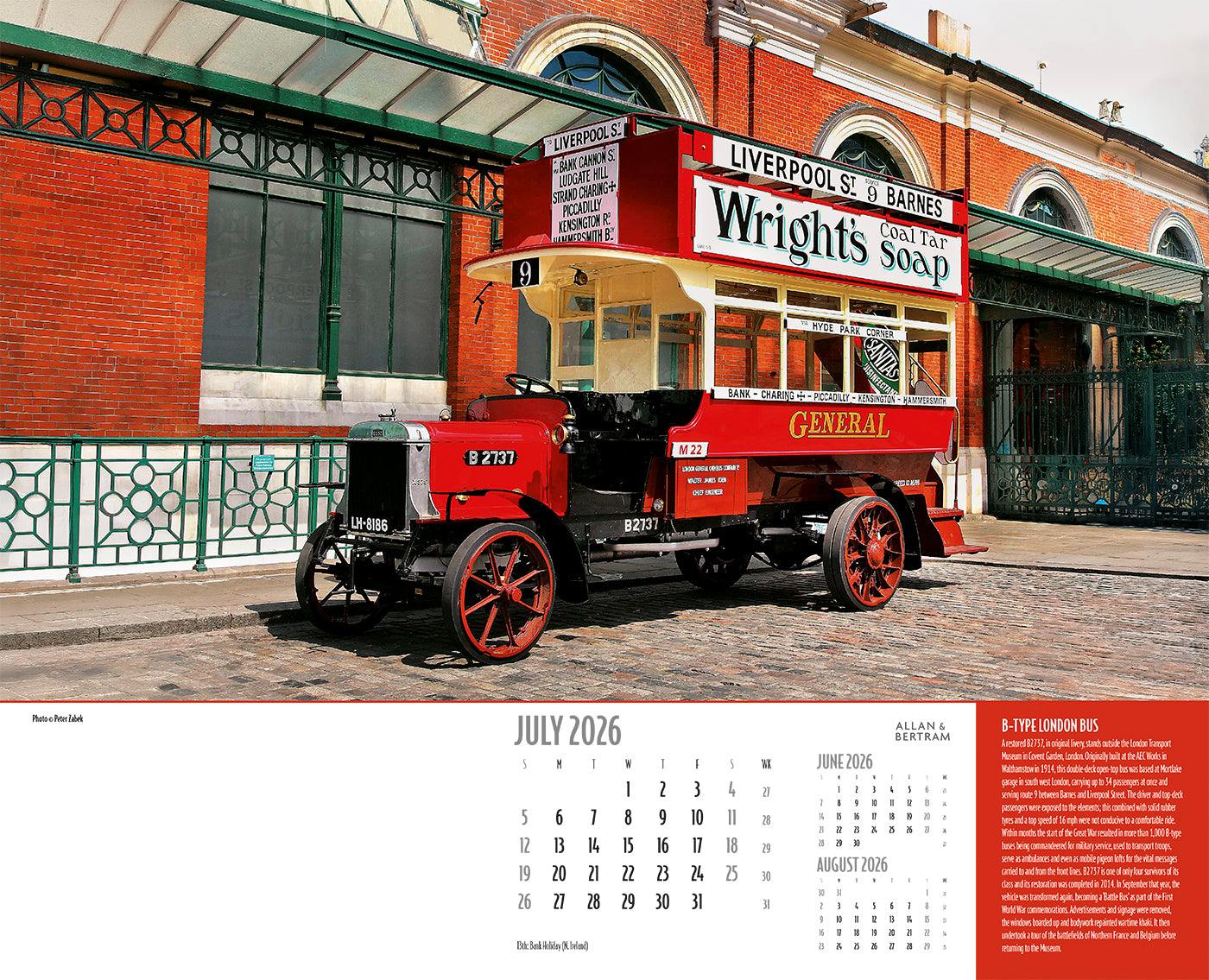 Vintage Power Wall Calendar
