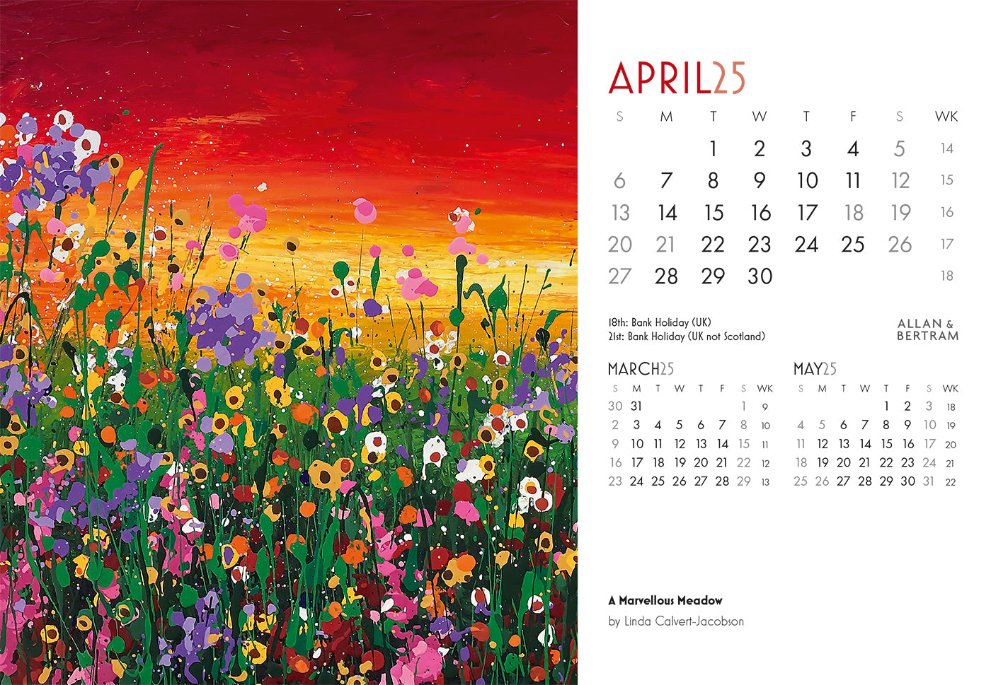 Art Midi Desk Calendar