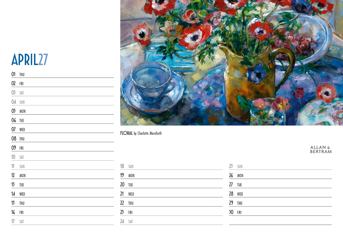 Art Midi Desk Calendar