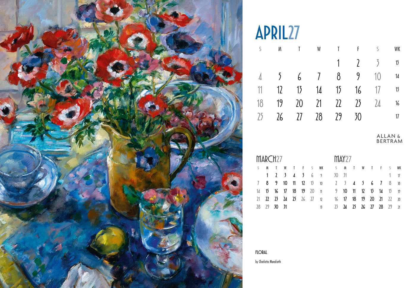 Art Midi Desk Calendar