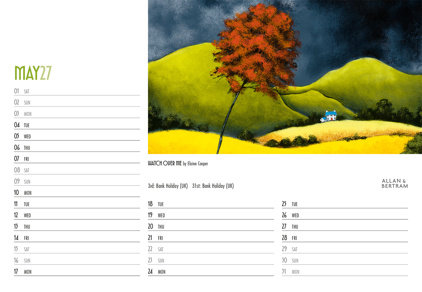 Art Midi Desk Calendar