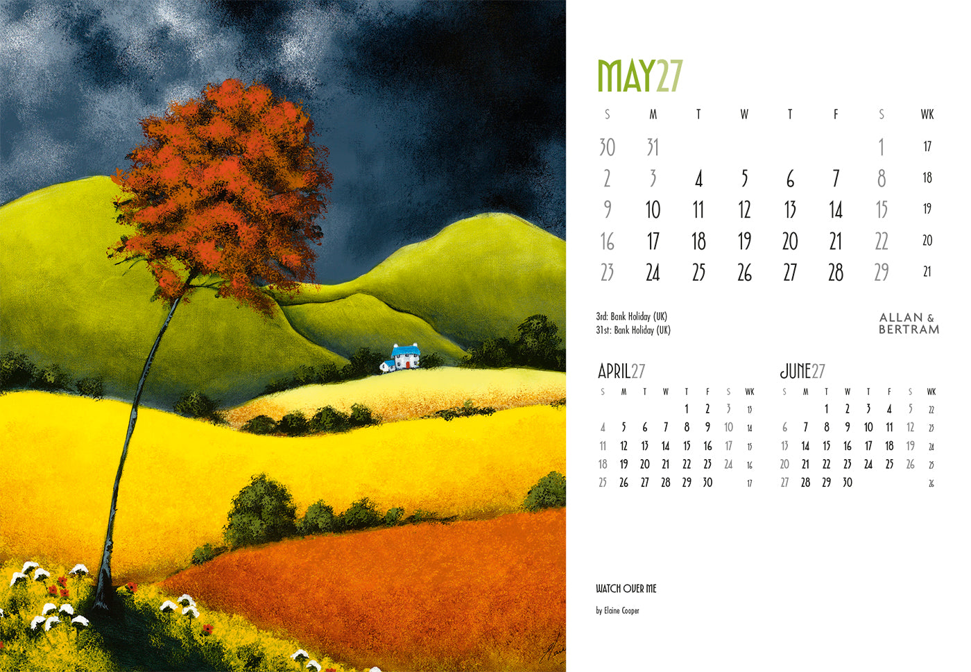Art Midi Desk Calendar