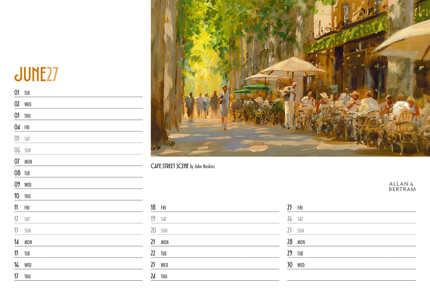 Art Midi Desk Calendar