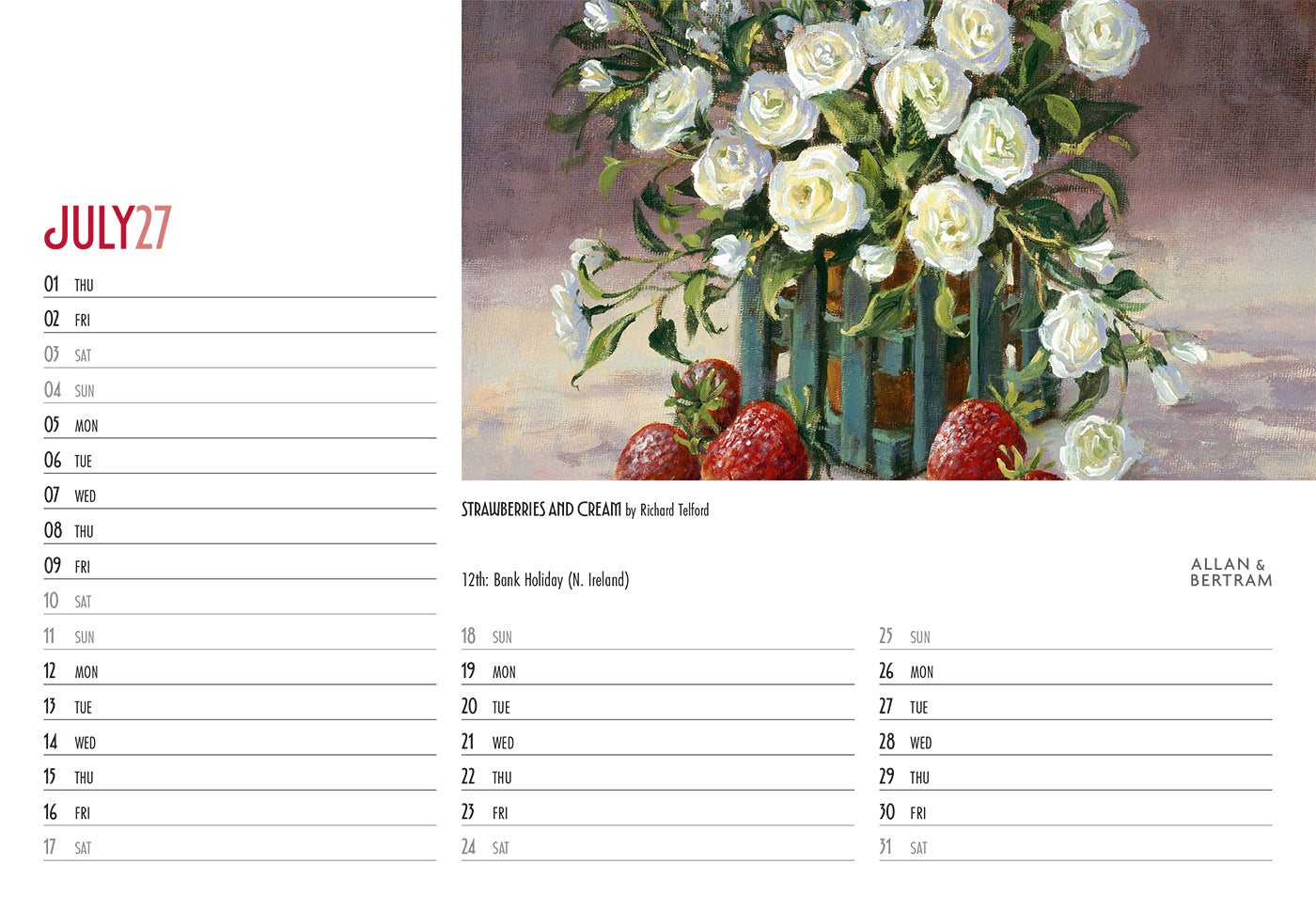Art Midi Desk Calendar