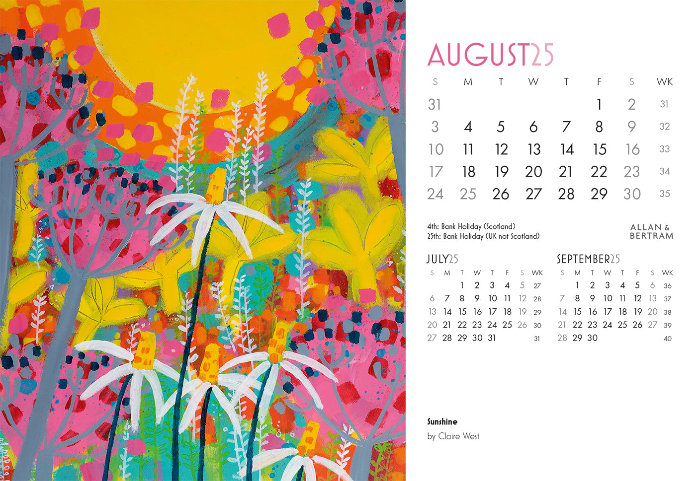 Art Midi Desk Calendar