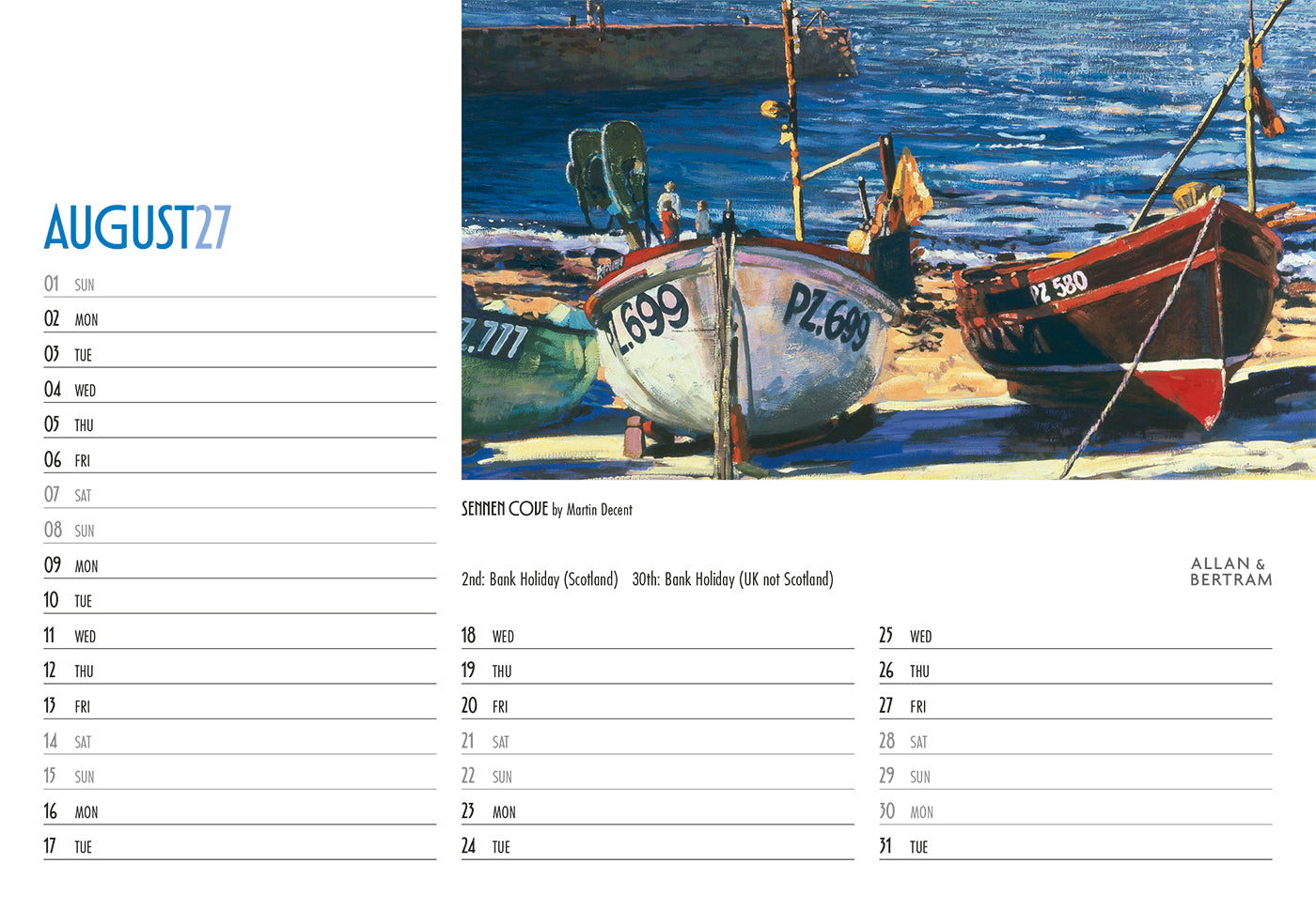 Art Midi Desk Calendar