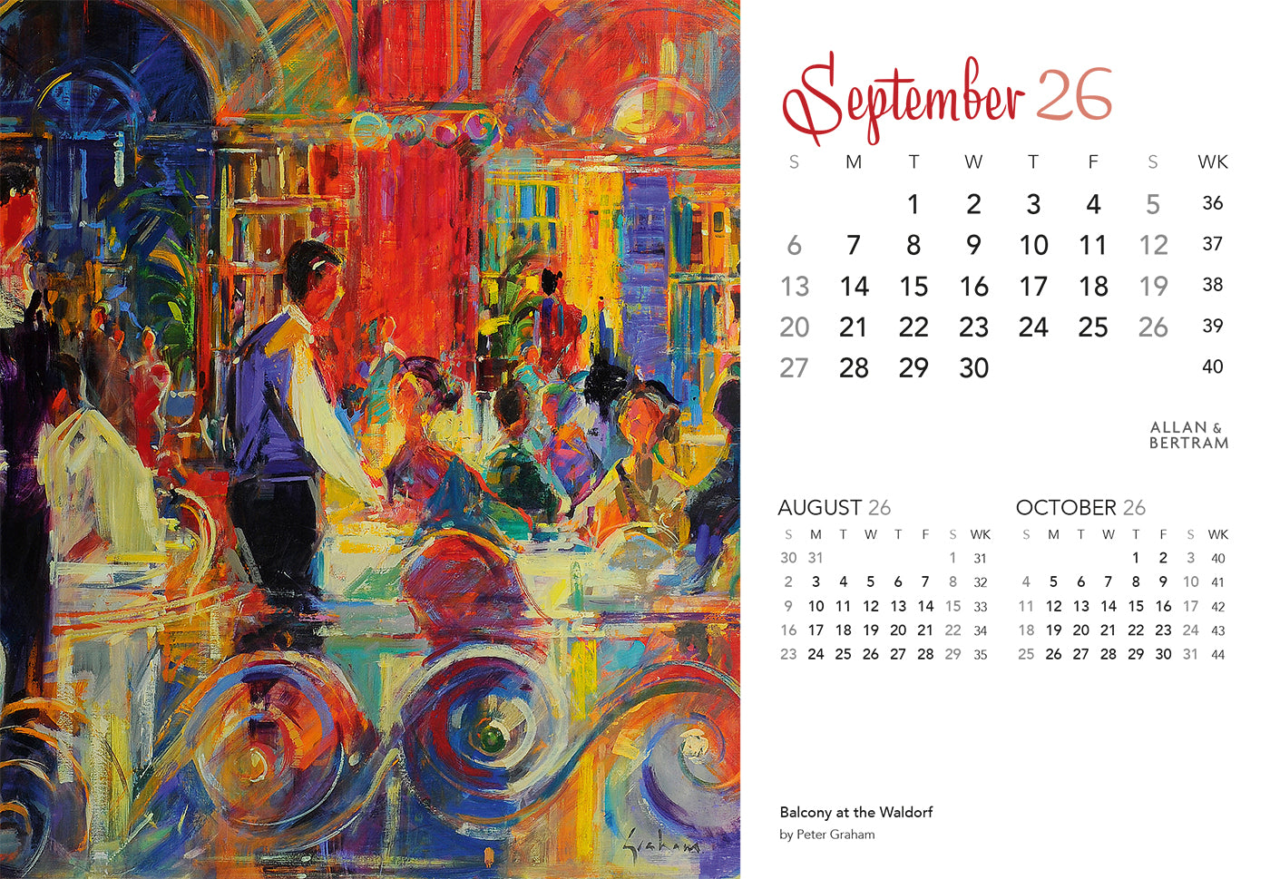 Art Midi Desk Calendar