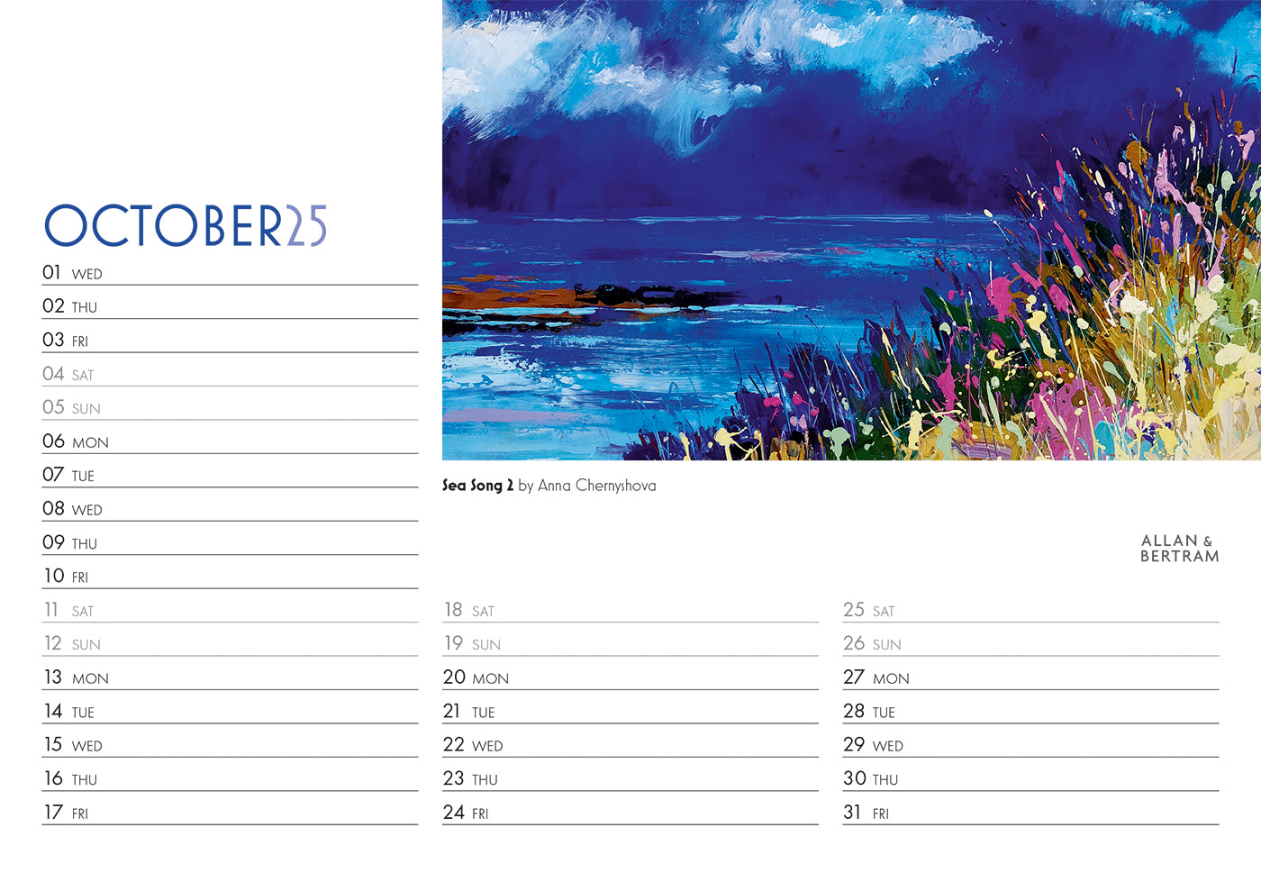 Art Midi Desk Calendar