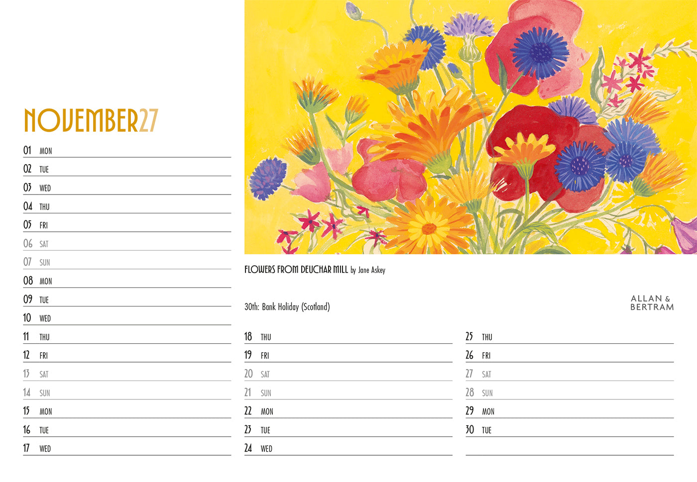 Art Midi Desk Calendar