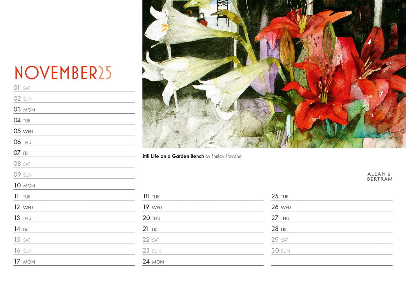 Art Midi Desk Calendar