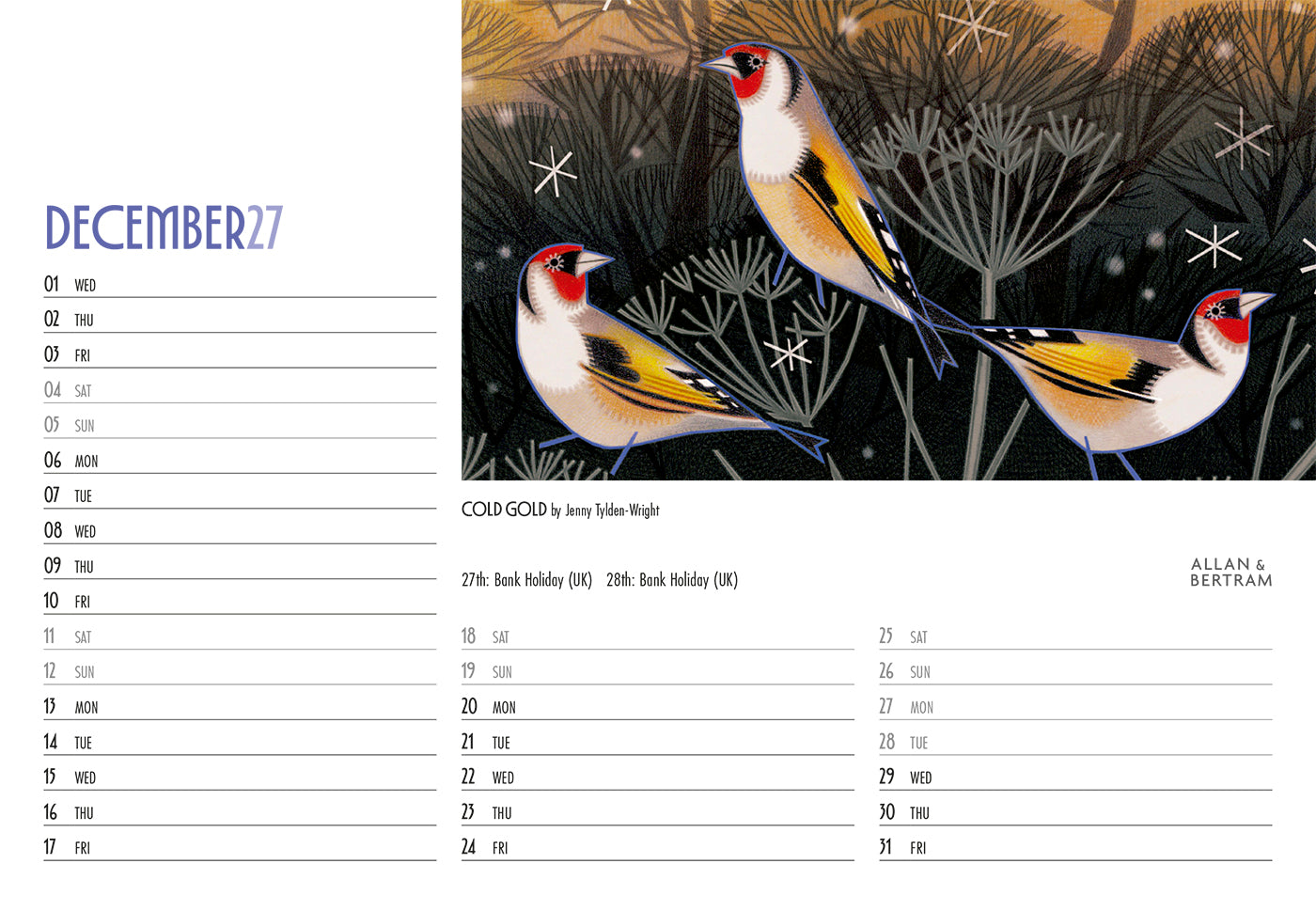 Art Midi Desk Calendar