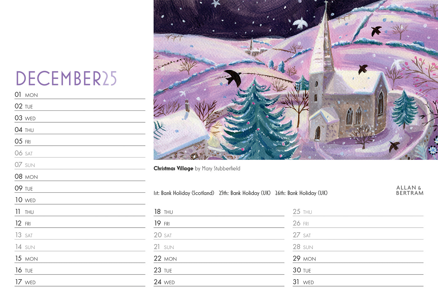 Art Midi Desk Calendar