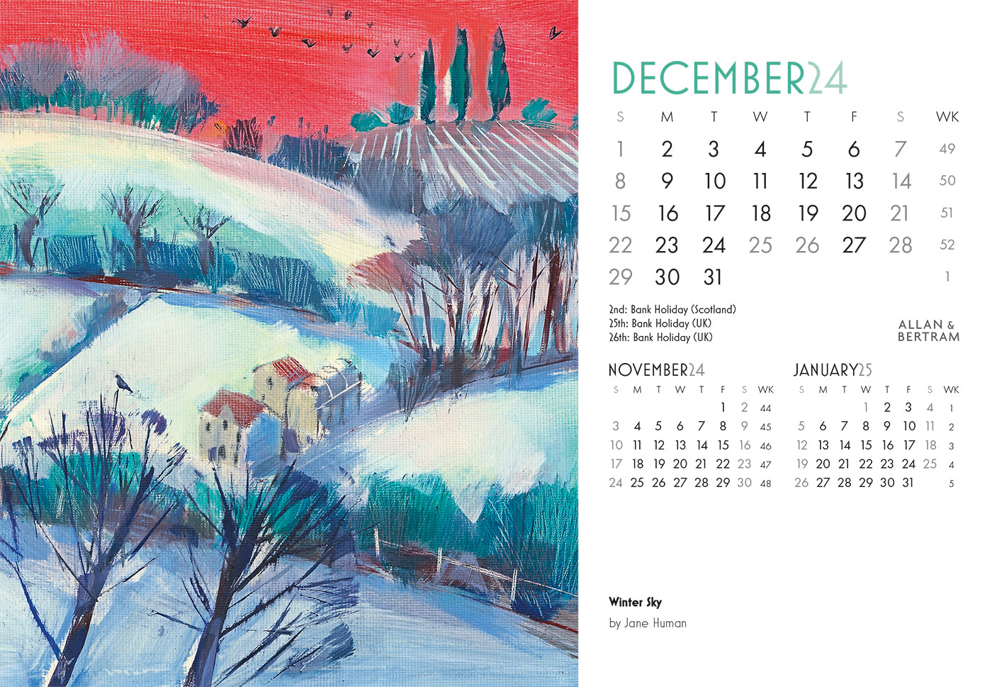 Art Midi Desk Calendar