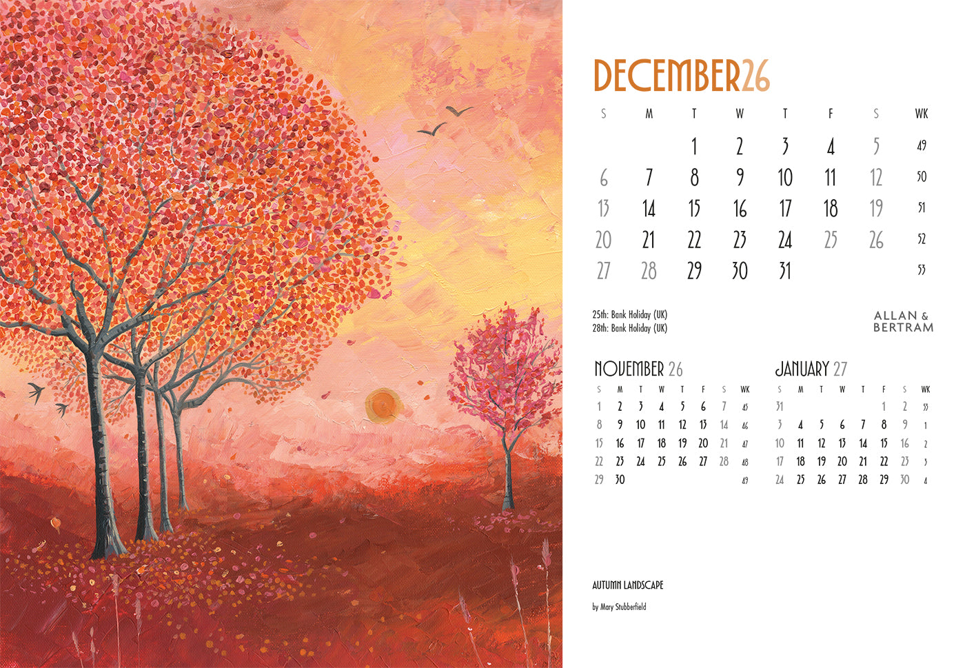 Art Midi Desk Calendar
