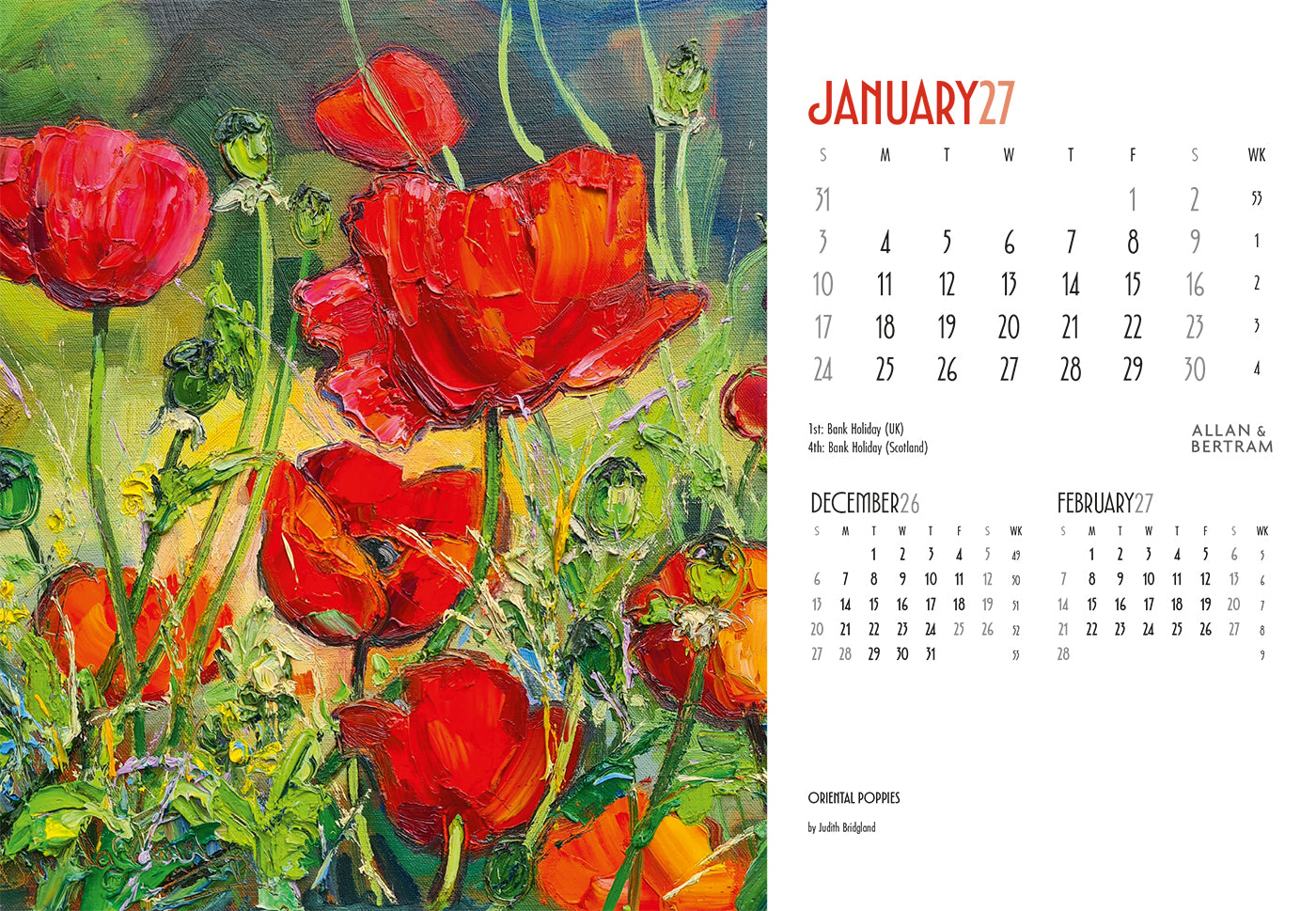 Art Midi Desk Calendar