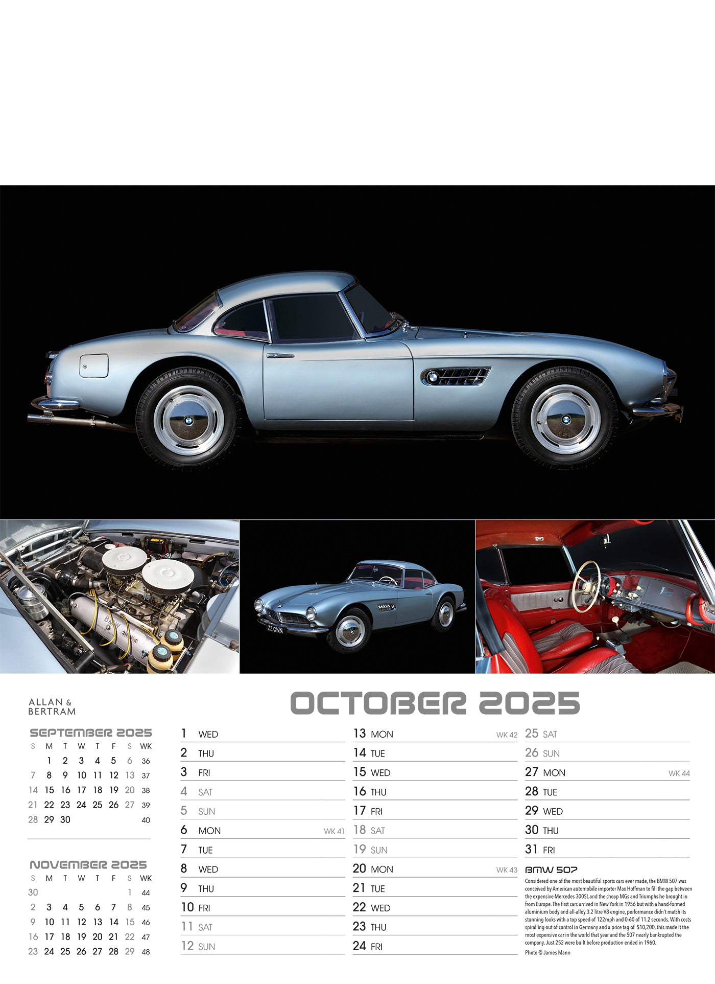 Auto Junior Wall Calendar