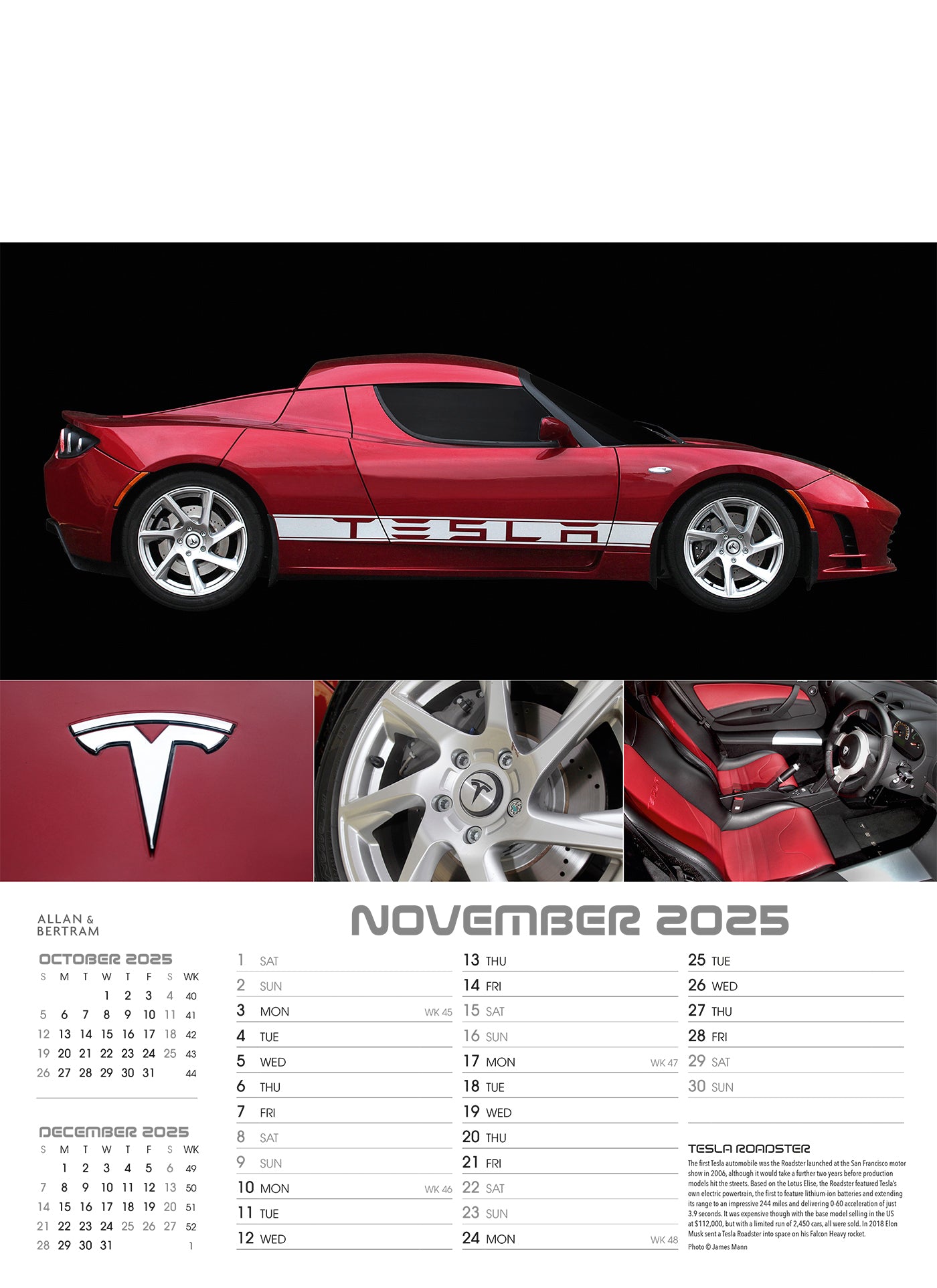 Auto Junior Wall Calendar