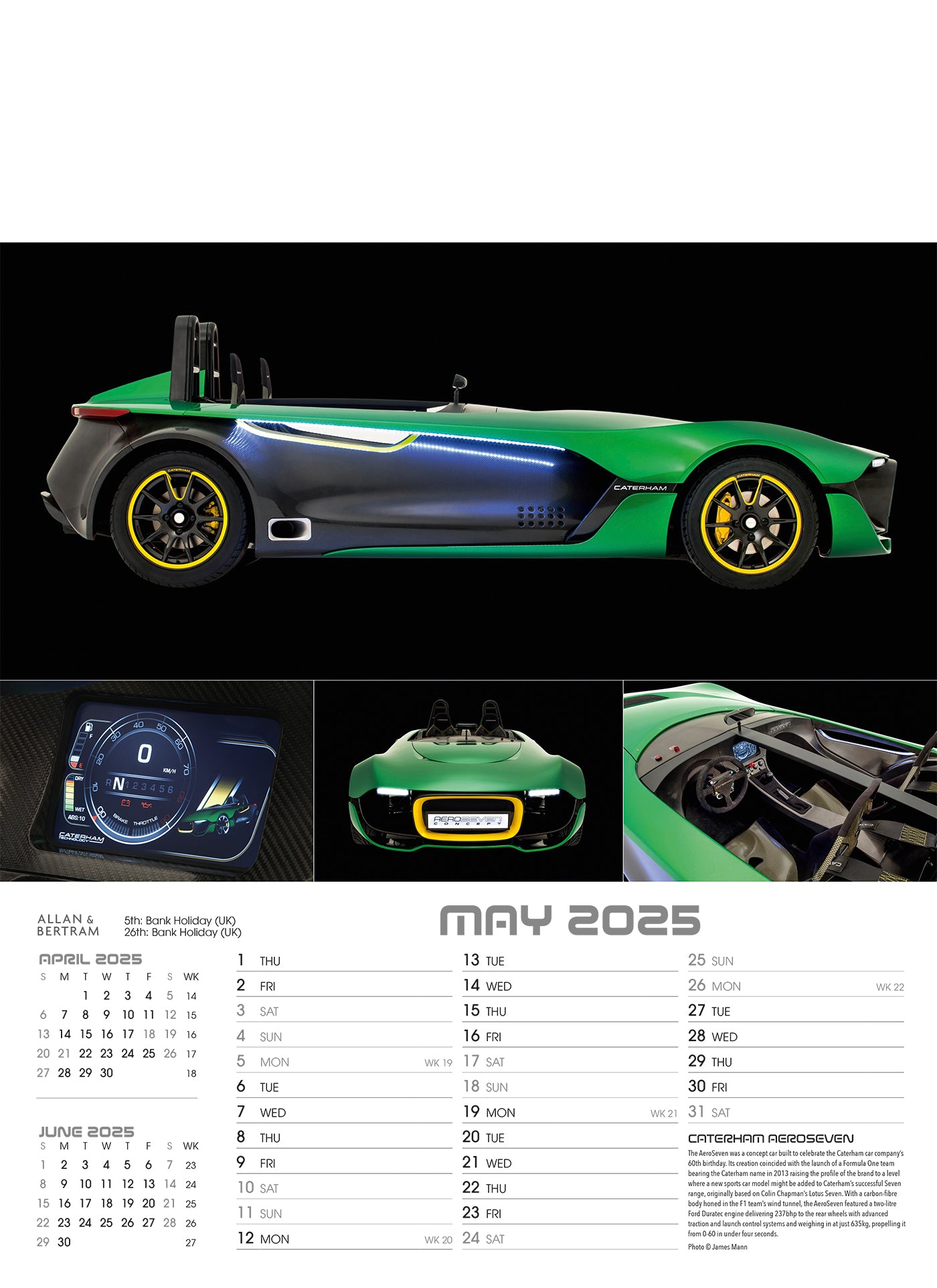 Auto Junior Wall Calendar