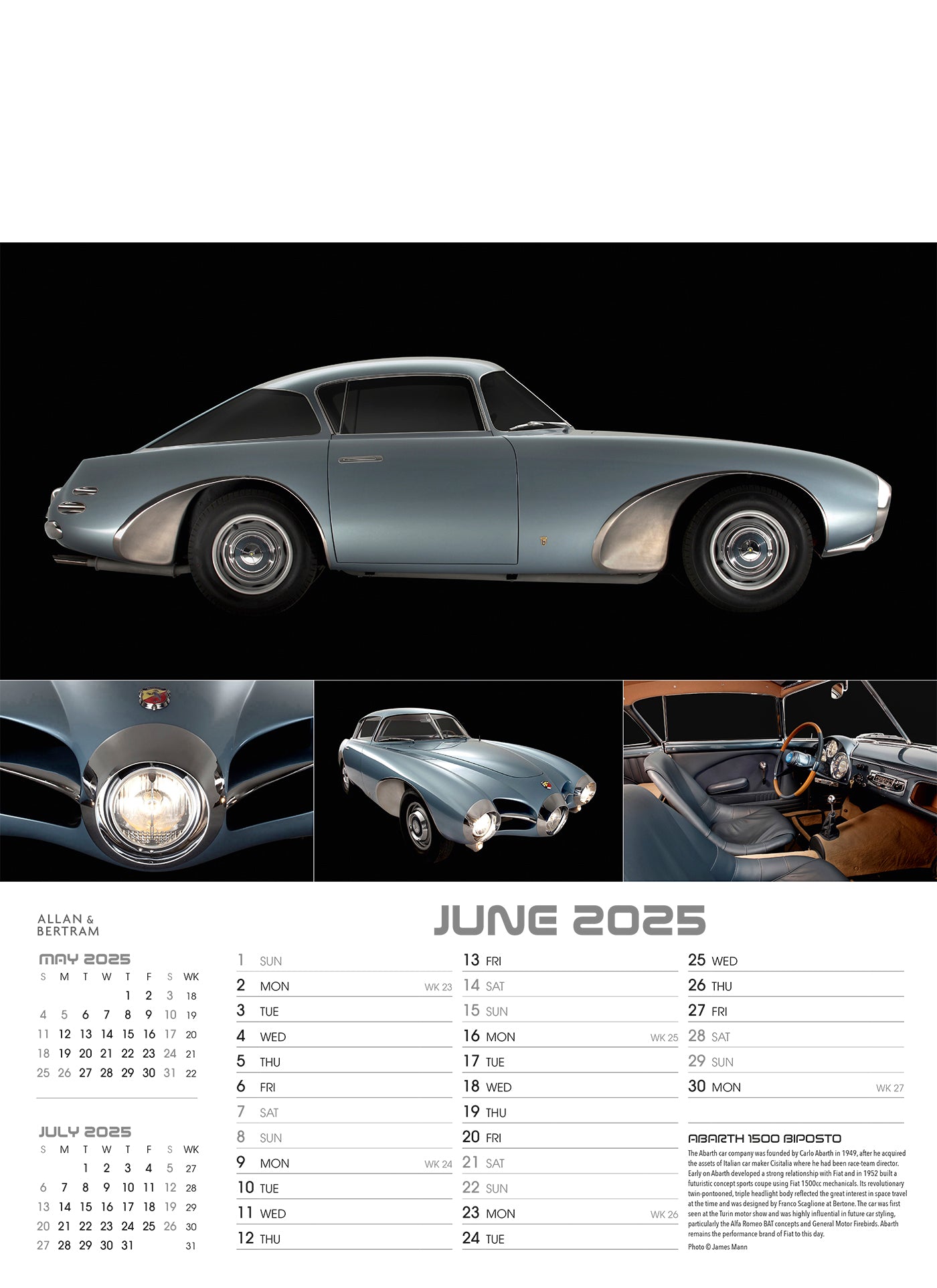 Auto Junior Wall Calendar