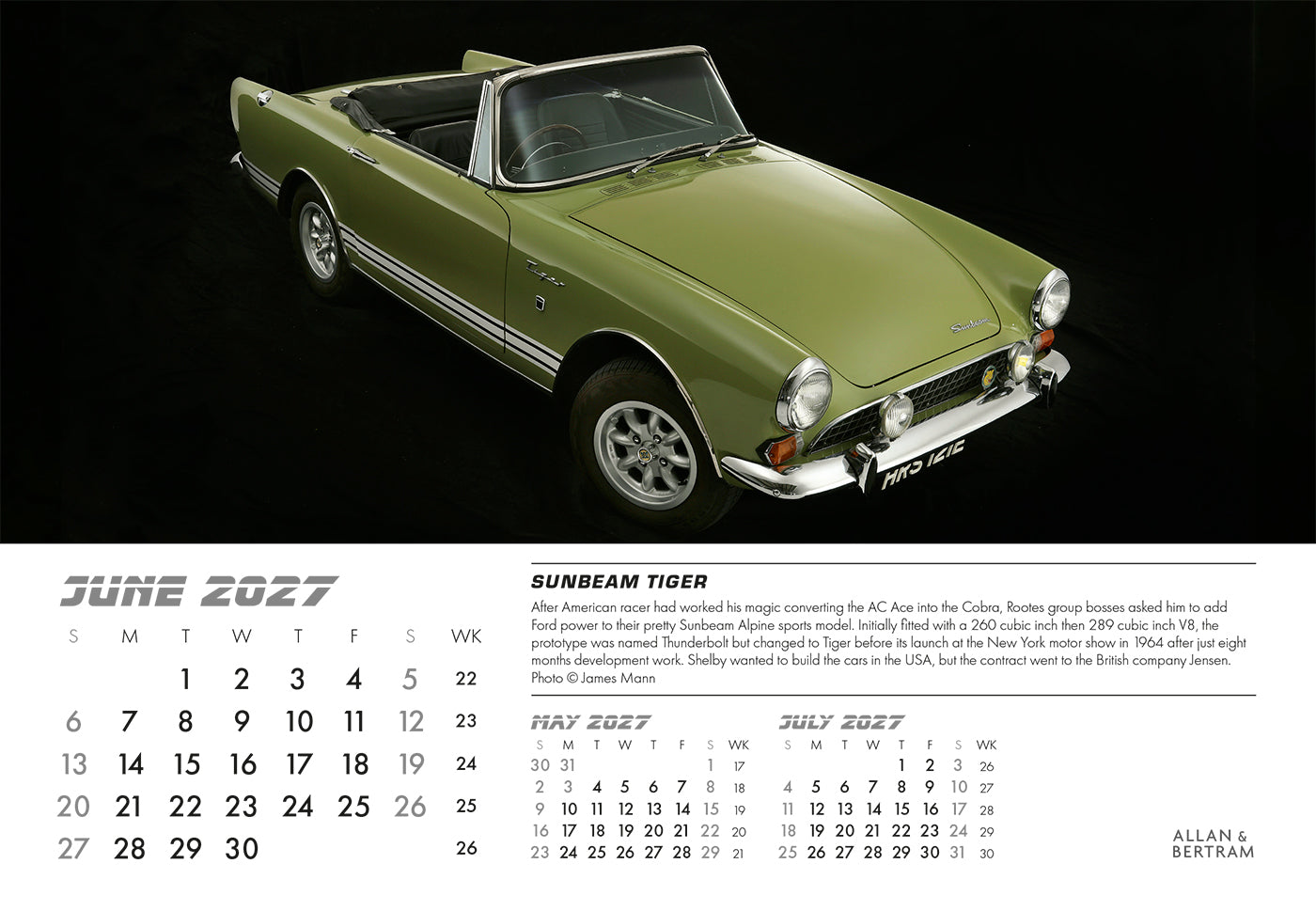 Auto Midi Desk Calendar