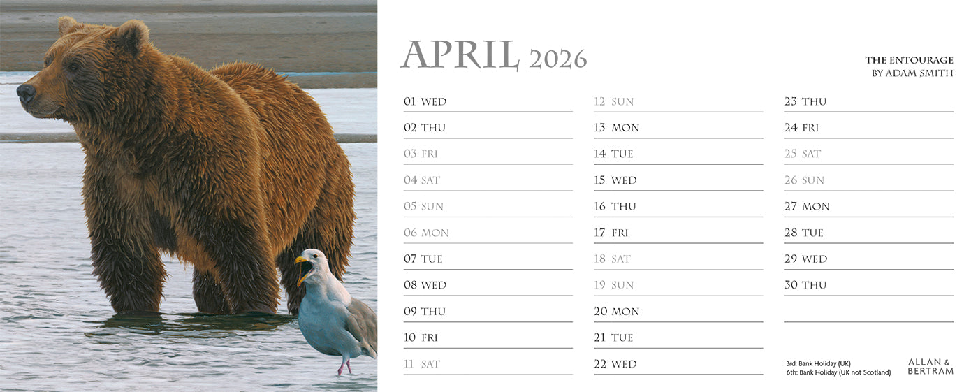Call of the Wild Desk Calendar
