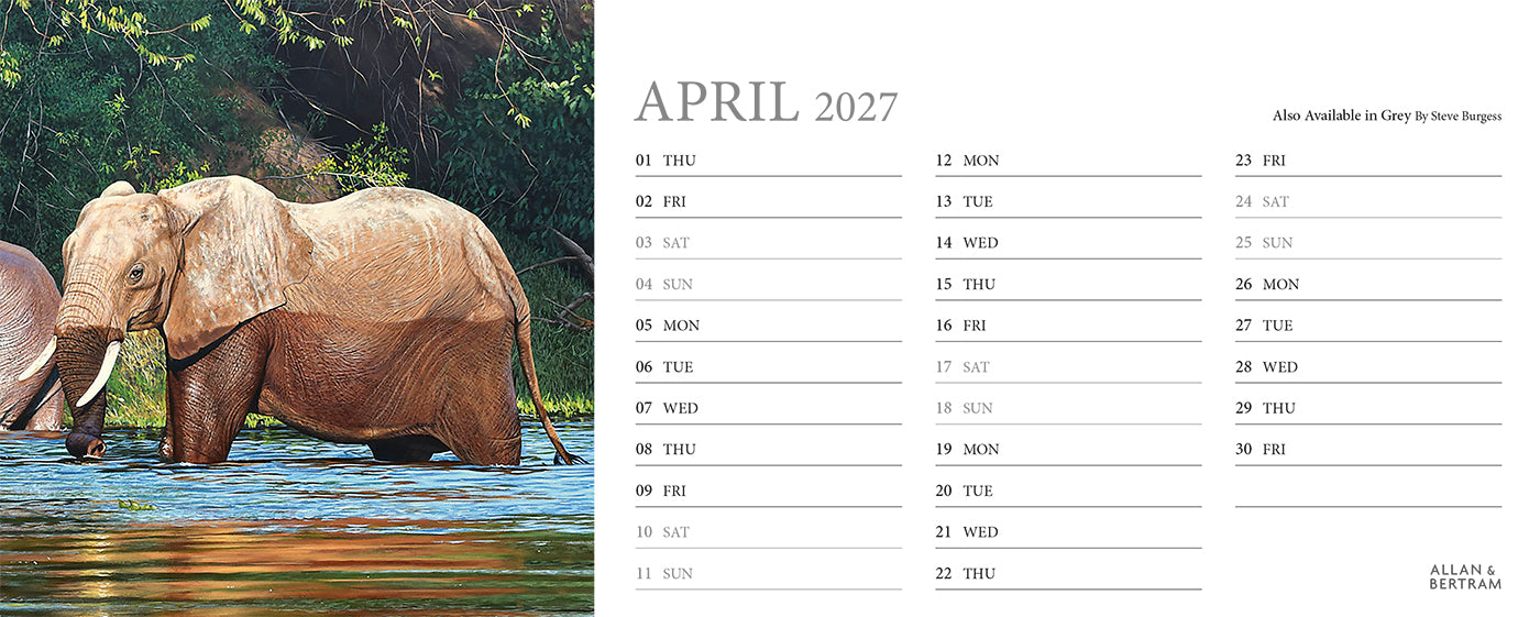 Call of the Wild Desk Calendar