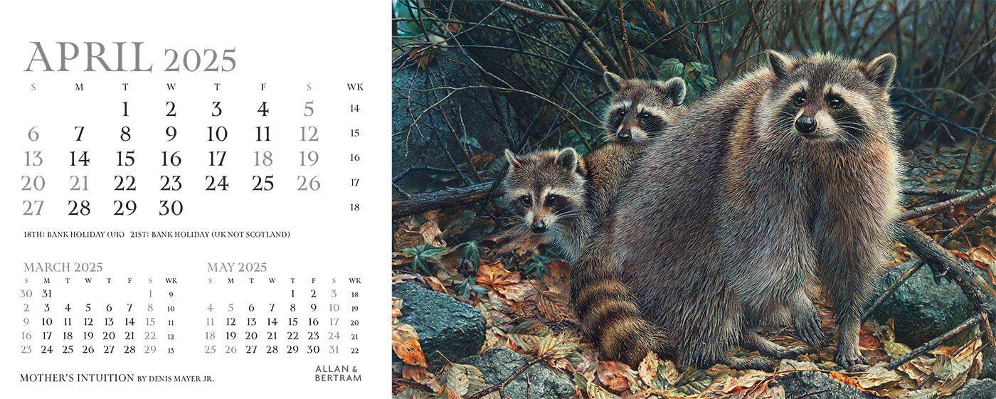 Call of the Wild Desk Calendar