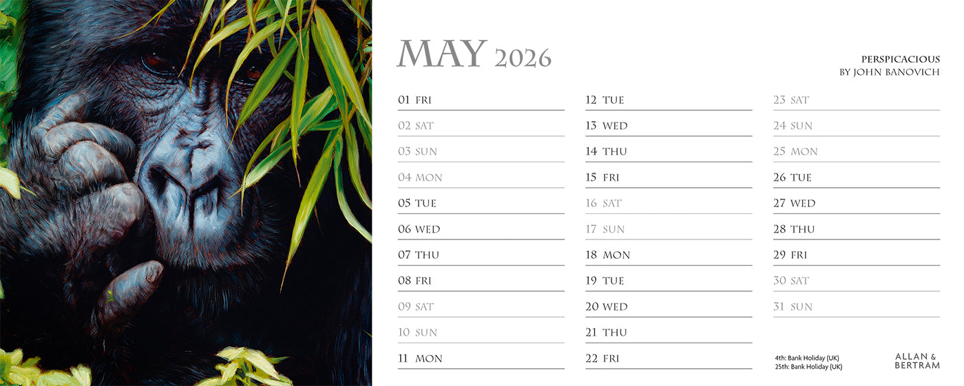 Call of the Wild Desk Calendar