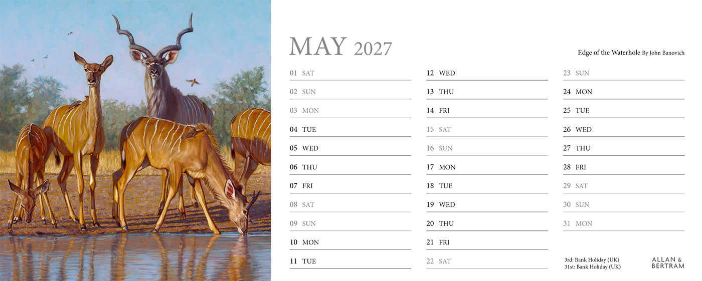 Call of the Wild Desk Calendar
