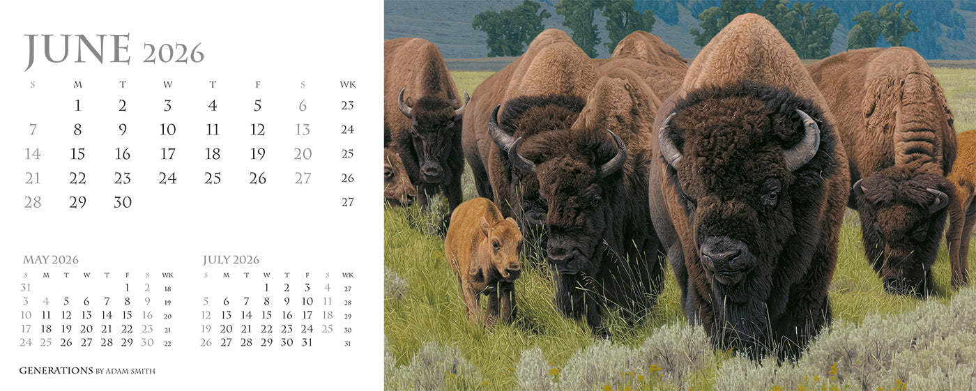 Call of the Wild Desk Calendar
