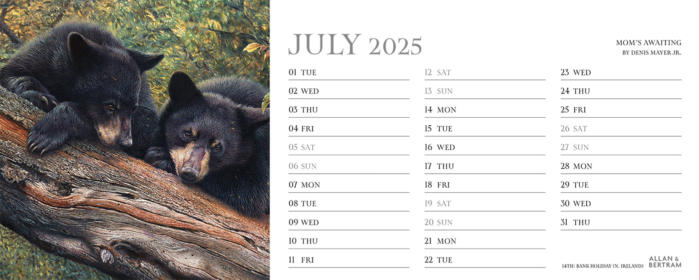 Call of the Wild Desk Calendar