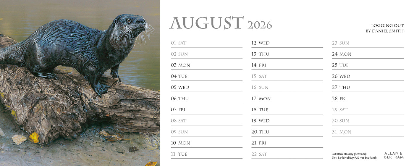 Call of the Wild Desk Calendar