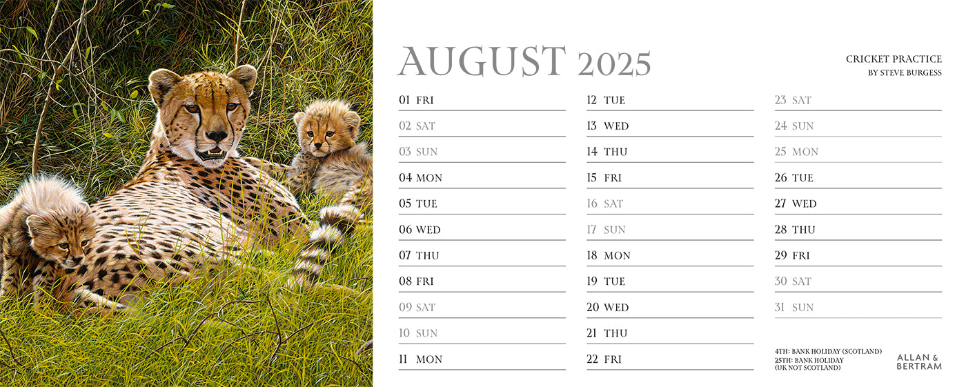 Call of the Wild Desk Calendar