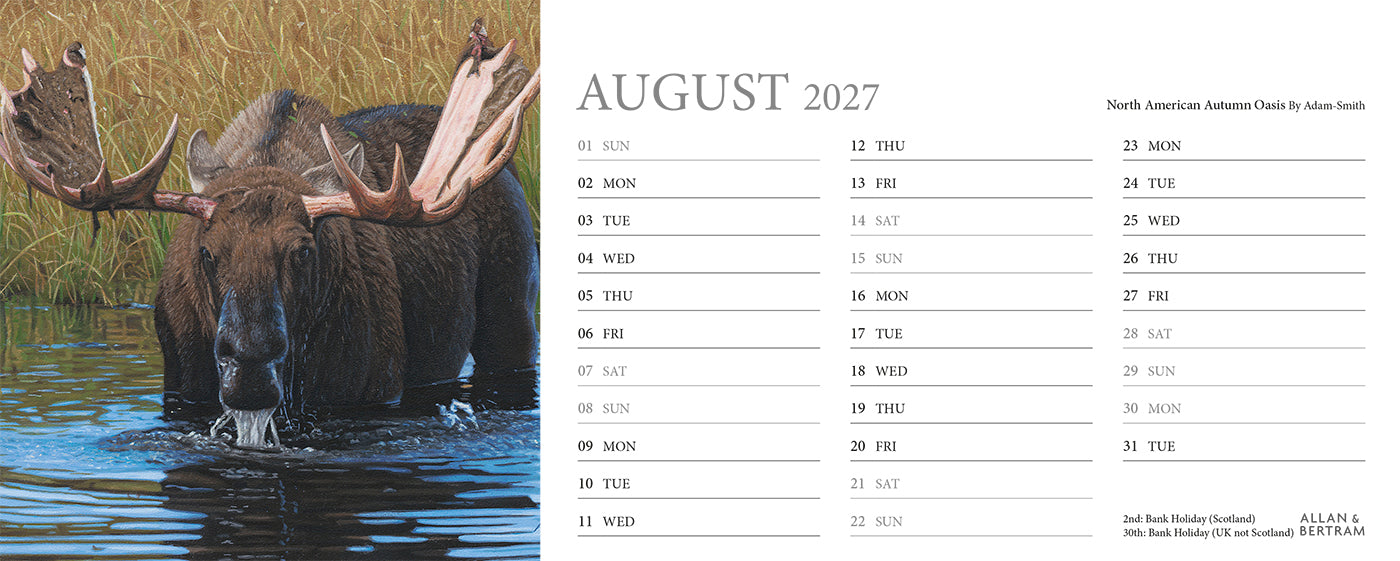 Call of the Wild Desk Calendar