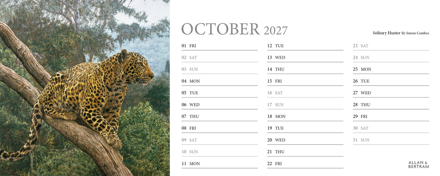 Call of the Wild Desk Calendar