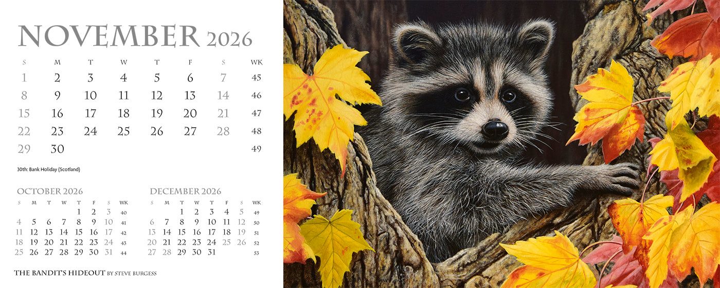 Call of the Wild Desk Calendar