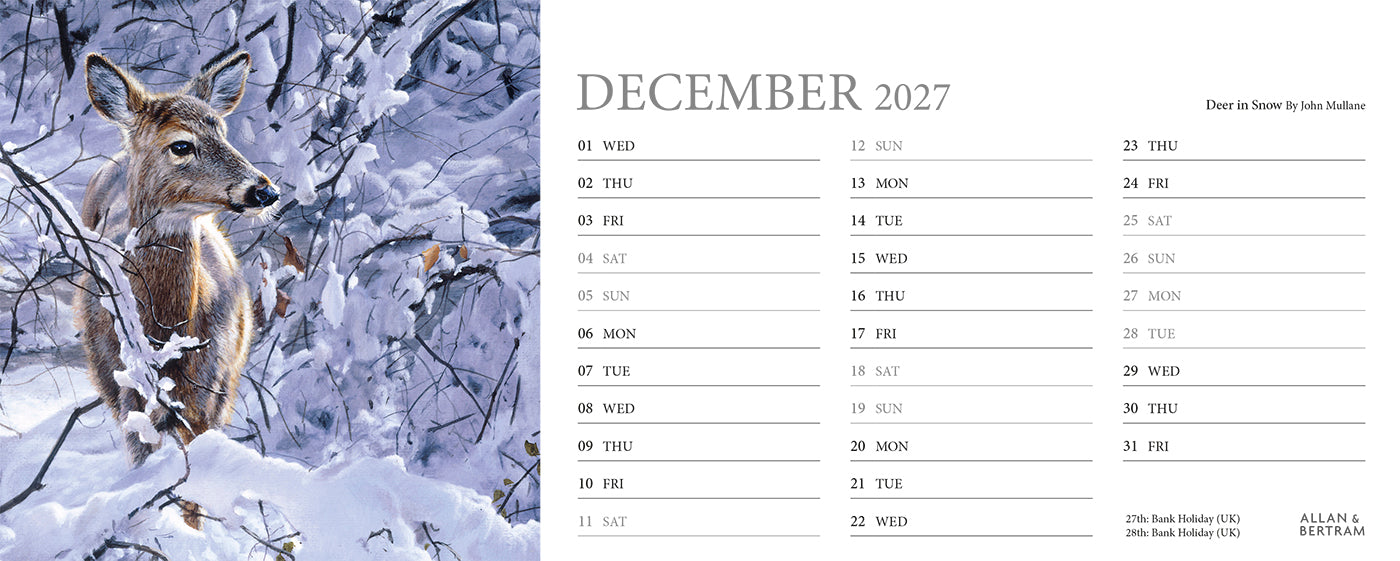 Call of the Wild Desk Calendar