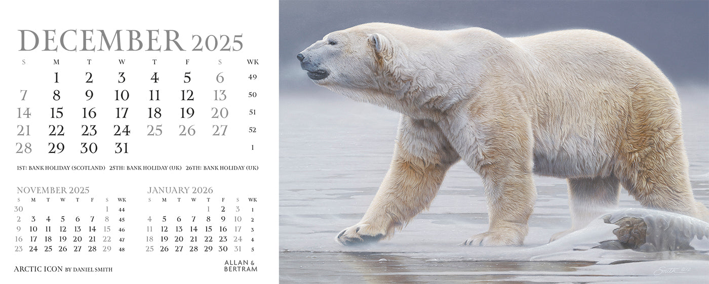 Call of the Wild Desk Calendar