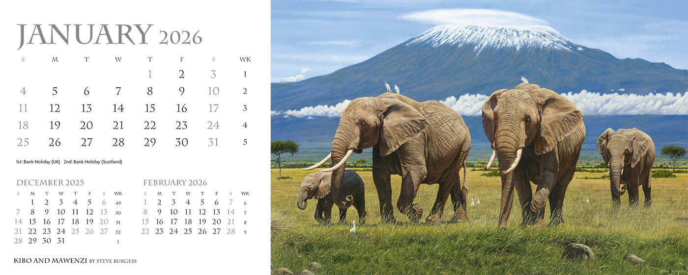 Call of the Wild Desk Calendar