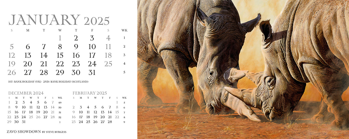 Call of the Wild Desk Calendar