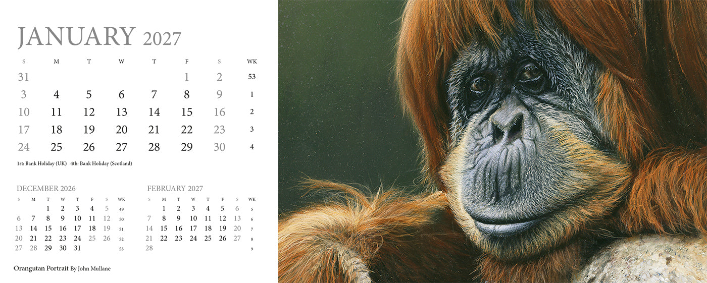 Call of the Wild Desk Calendar