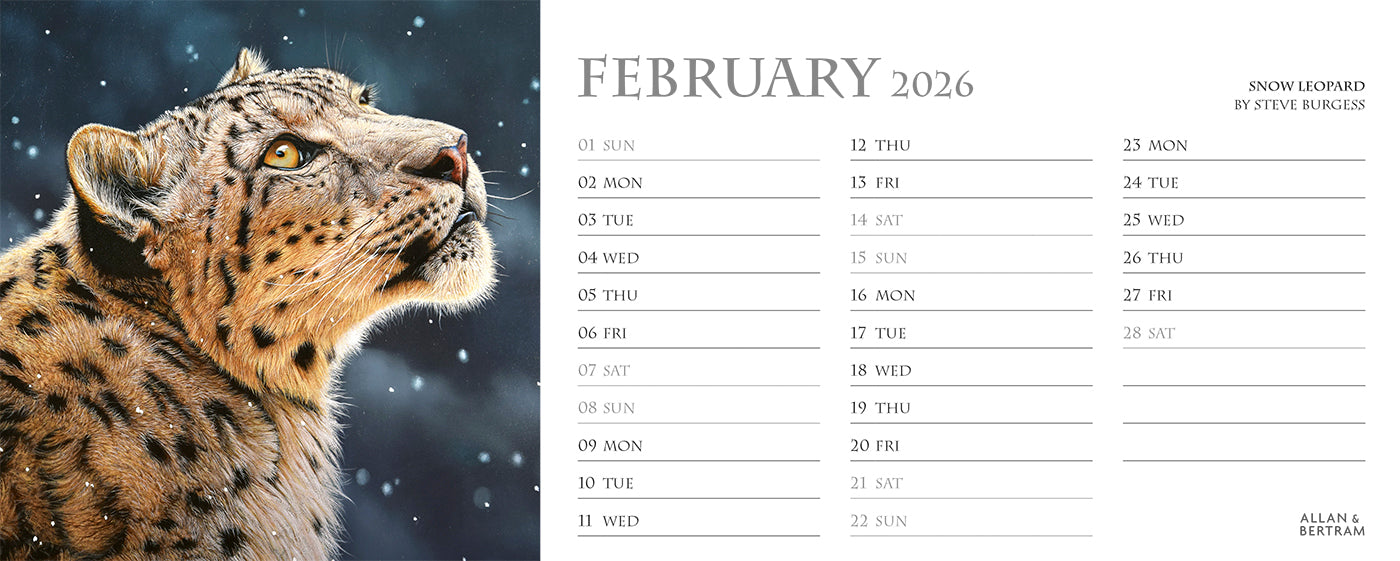 Call of the Wild Desk Calendar