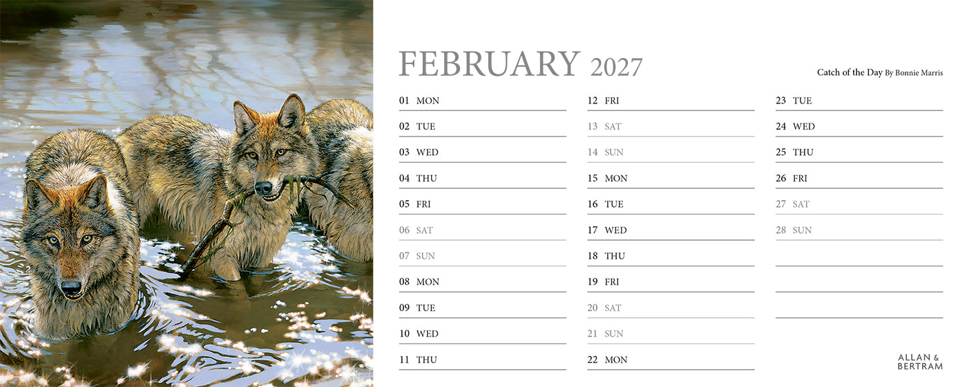 Call of the Wild Desk Calendar