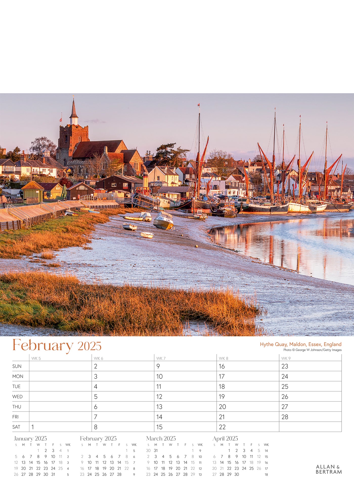 Coastal Path Junior Wall Calendar