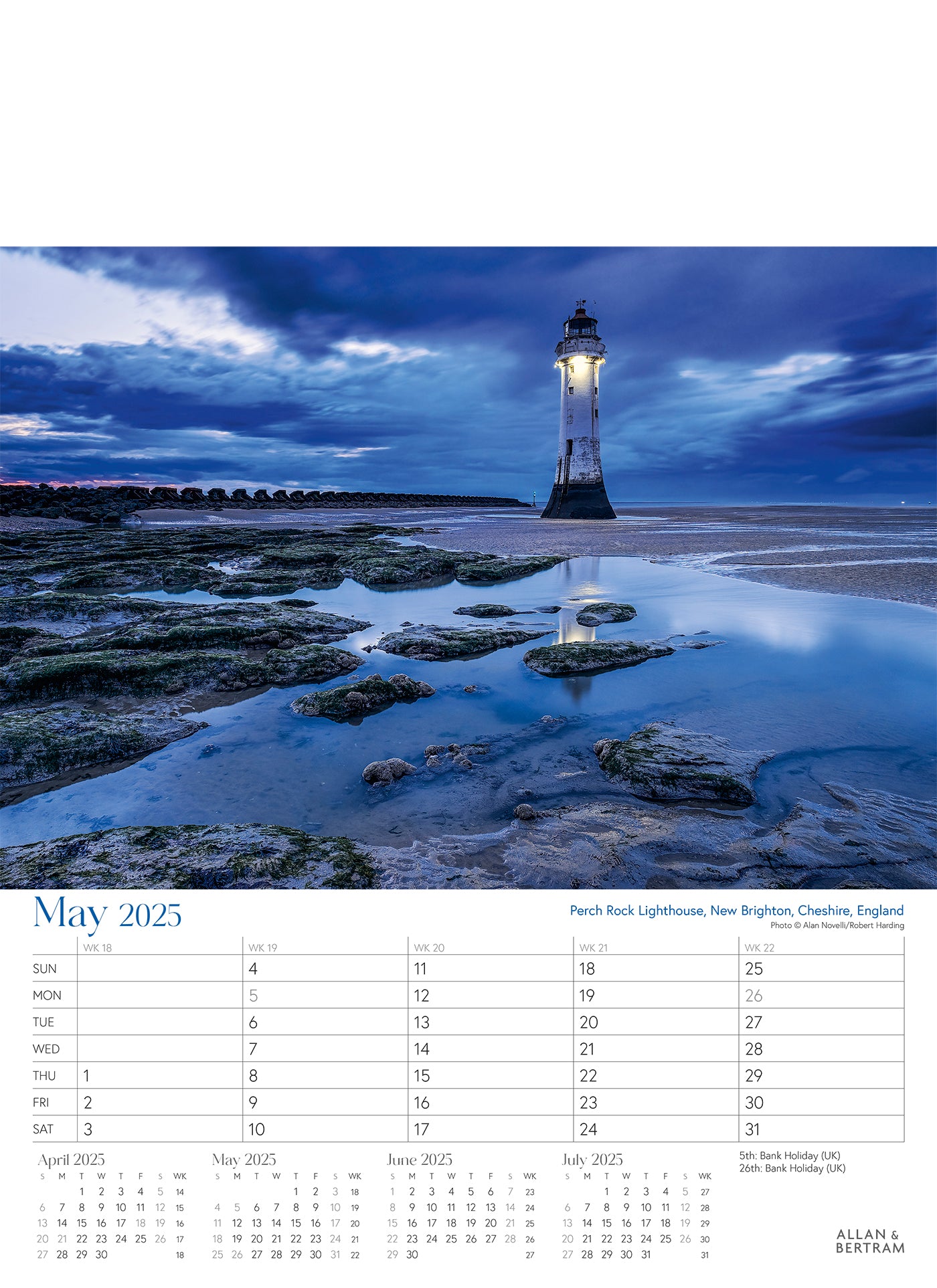 Coastal Path Junior Wall Calendar