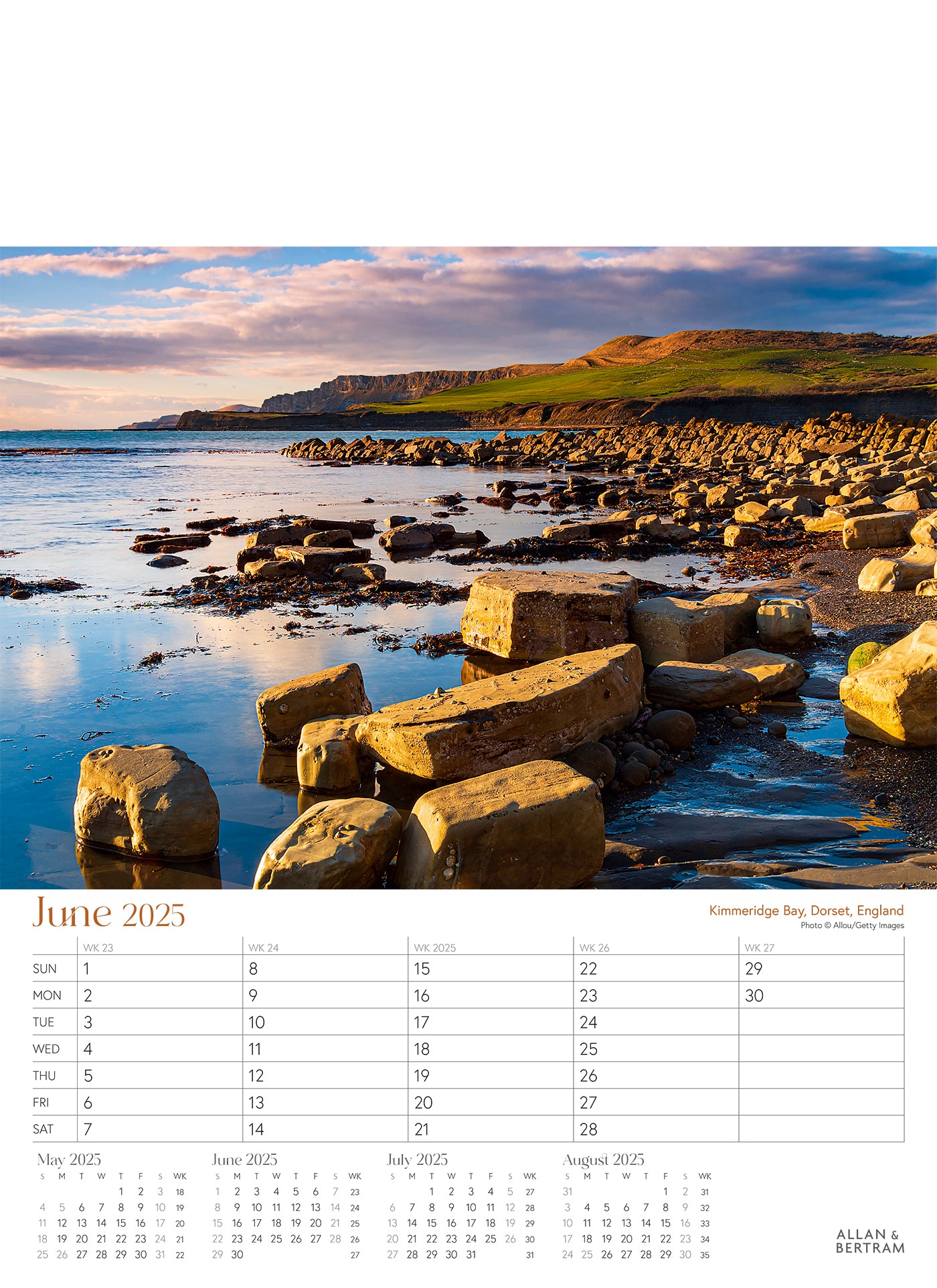 Coastal Path Junior Wall Calendar