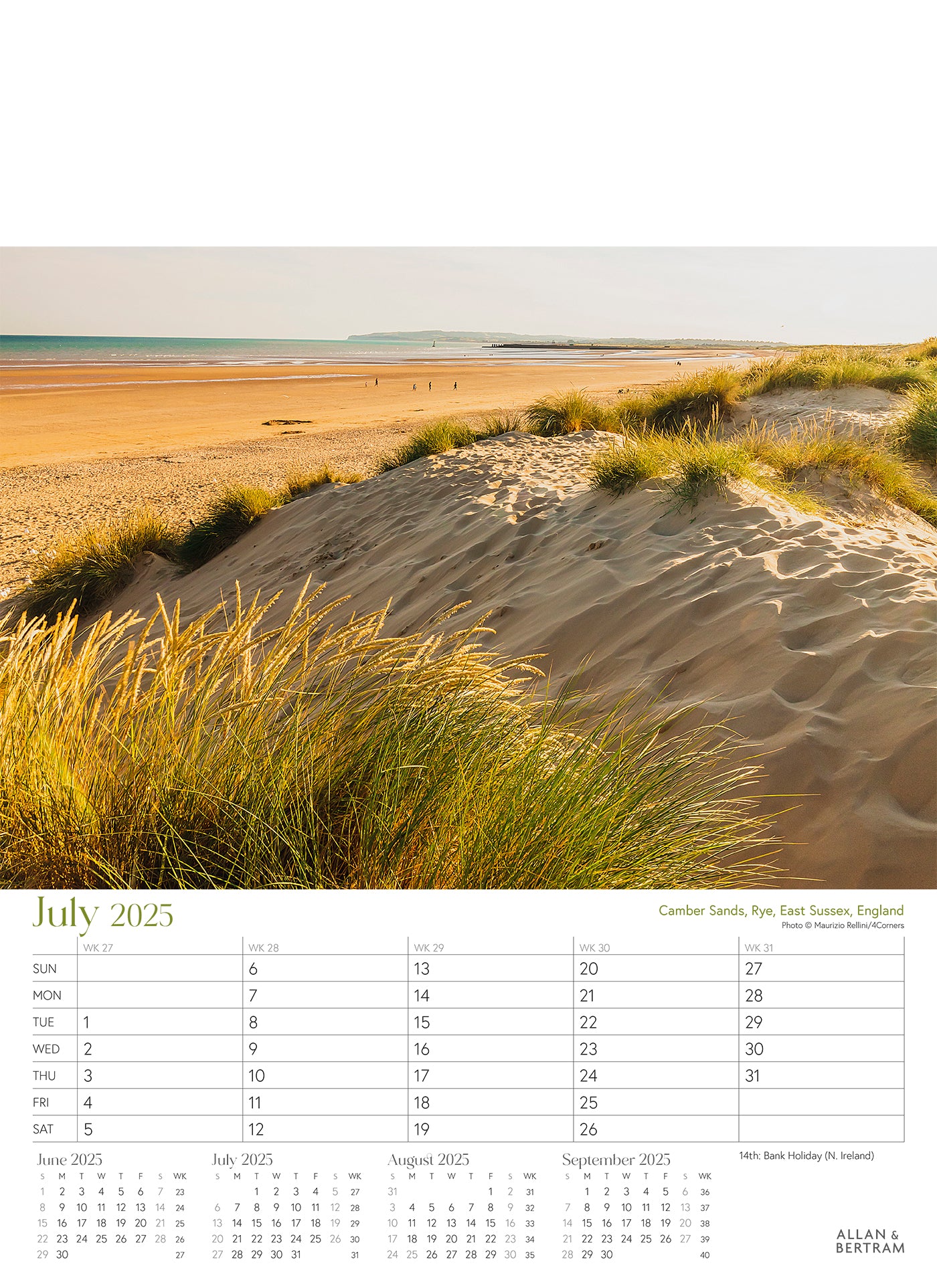 Coastal Path Junior Wall Calendar