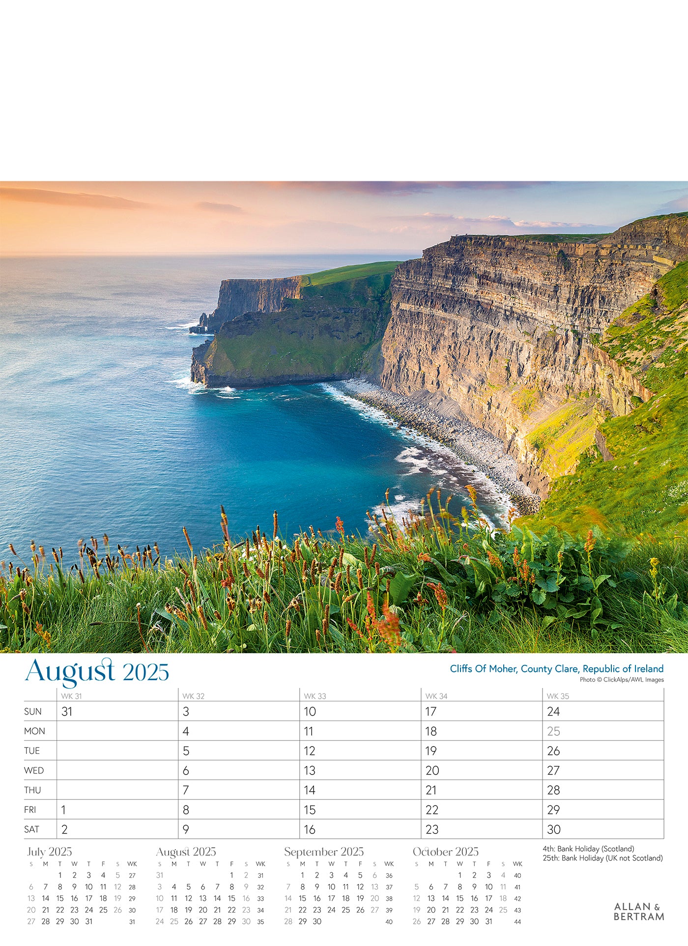 Coastal Path Junior Wall Calendar