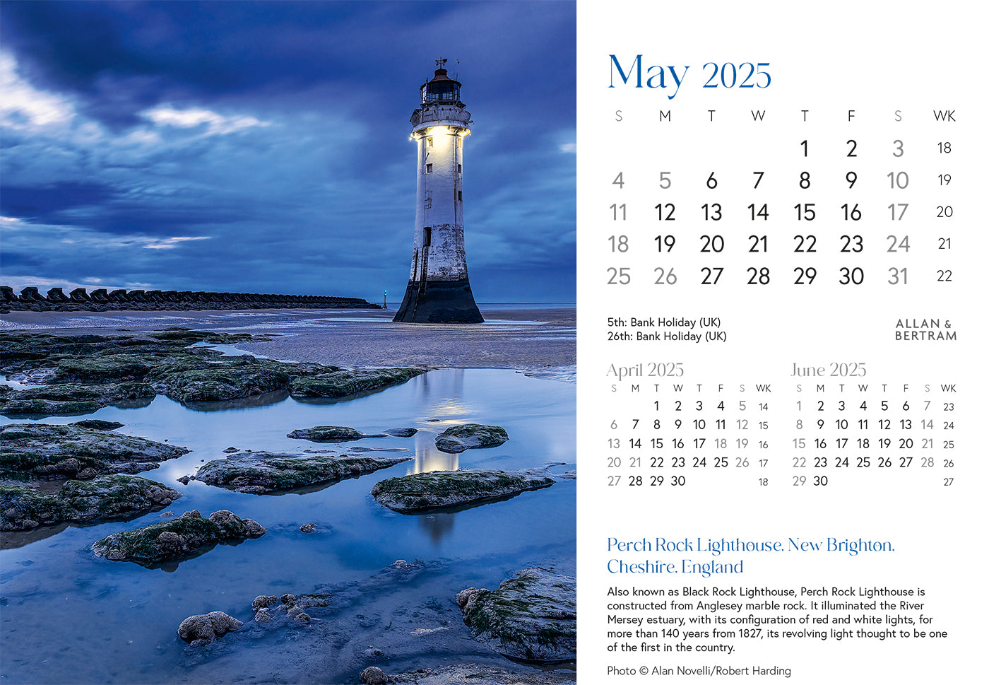 Coastal Path Midi Desk Calendar