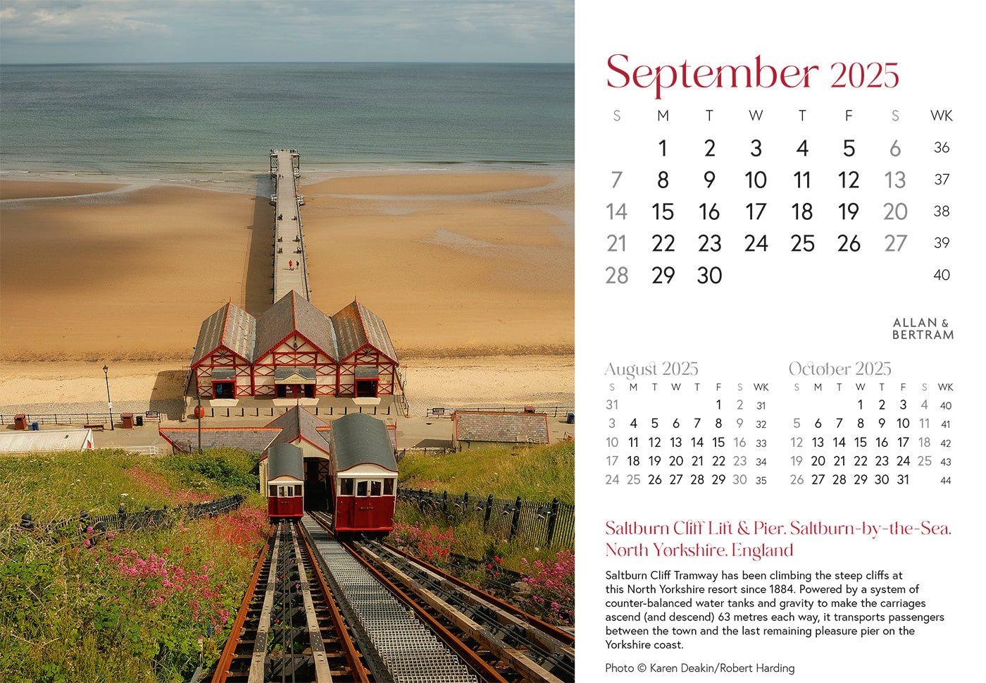 Coastal Path Midi Desk Calendar